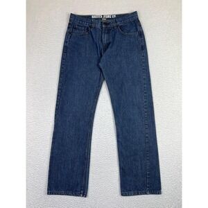 Nautica Jeans Co. Jeans Womens 16 Blue Straight Leg Mid Rise Denim Zip Fly